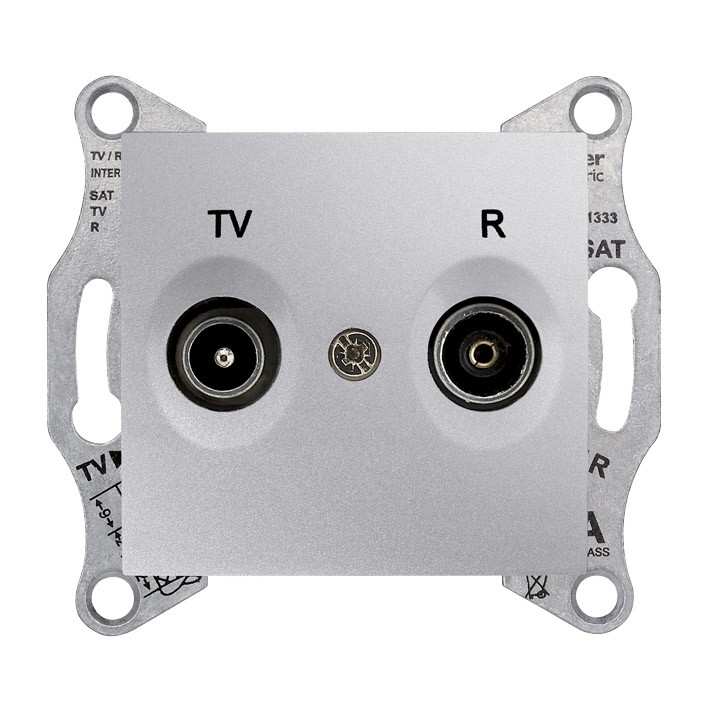 Schneider Electric Gniazdo antenowe RD/TV końcowe aluminium - SDN3301660