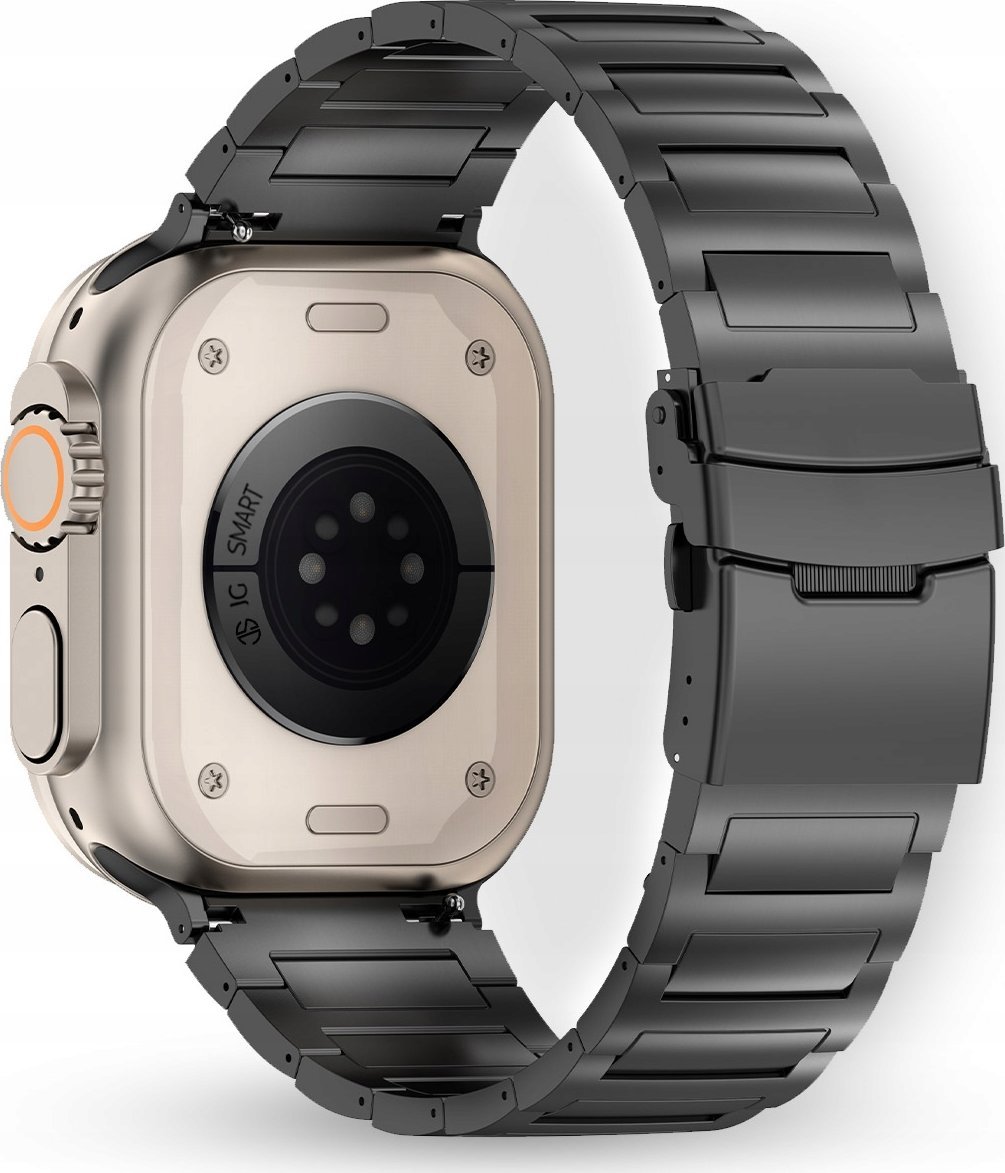 CZARNA BRANSOLETA do APPLE WATCH 3 4 5 6 7 8 9 SE ULTRA 42mm 44mm 45mm 49mm