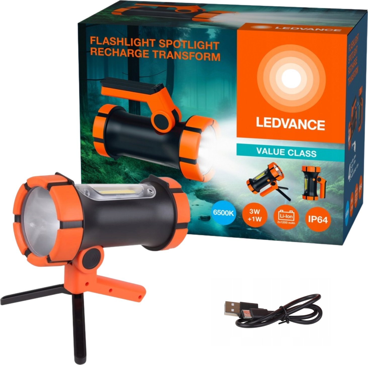 Latarka Osram LEDVANCE Latarka wielofunkcyjna z funkcją POWERBANK 4 tryby pracy 6500K