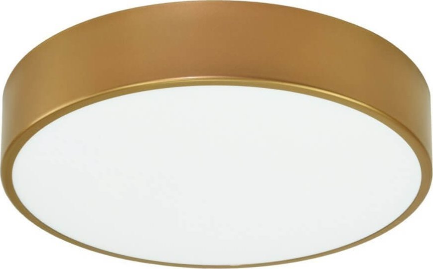 Lampa sufitowa TEAM Okrągła lampa sufitowa 137623620897 złoty plafon czujnik