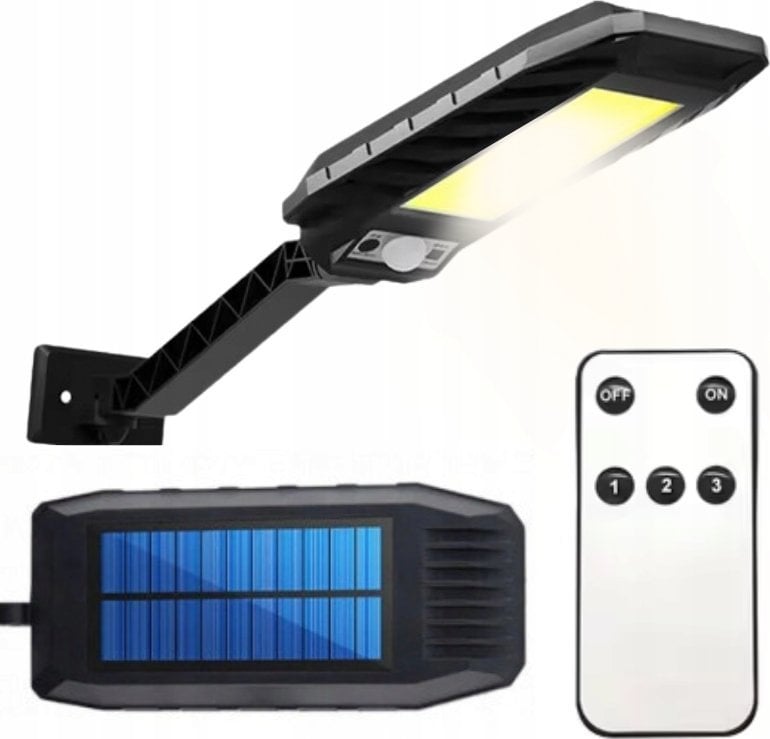 . LAMPA SOLARNA ULICZNA LATARNIA 180LED COB + UCHWYT