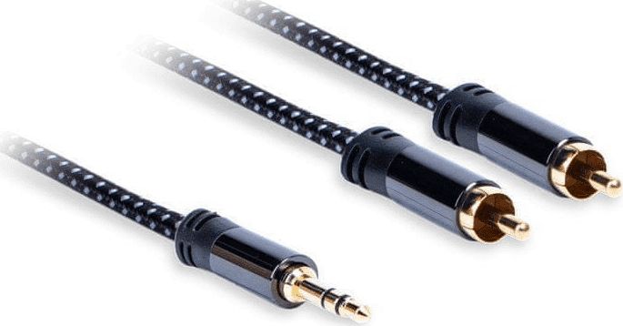 Kabel AQ Jack 3.5mm - RCA (Cinch) x2 3m czarny (xpa42030)