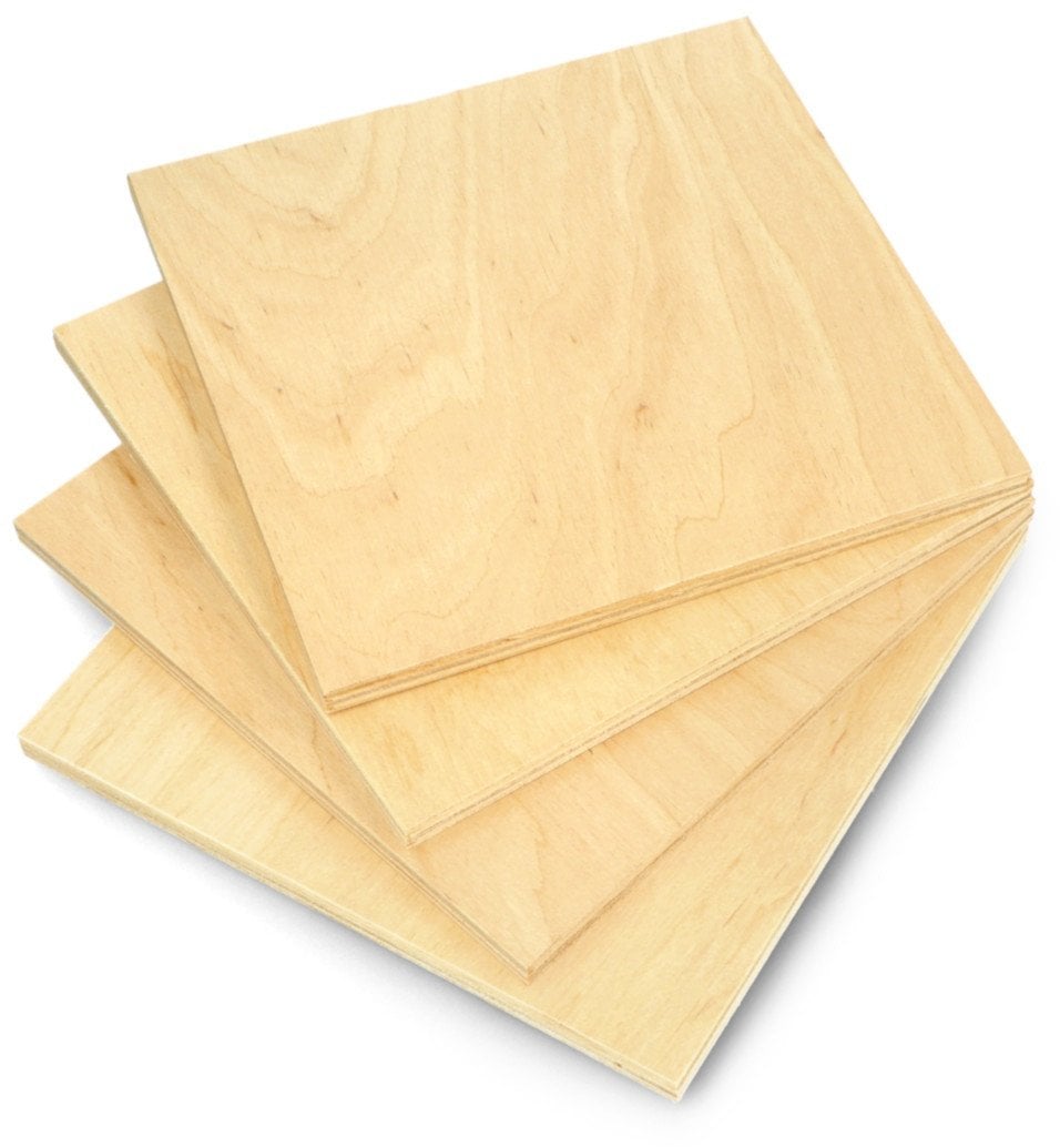 Sklejka brzozowa - 8mm - format 160x160mm - 4szt.}