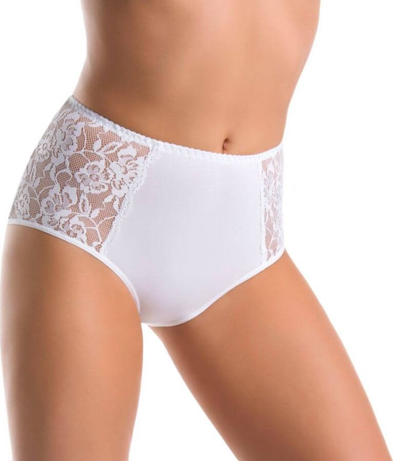 Teyli Majtki bawełniane wysokie Loren białe Biały XL