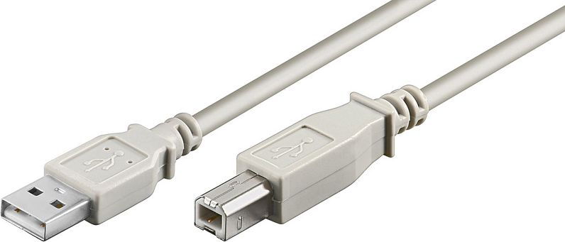 Kabel USB Goobay USB-A - USB-B 3 m Szary (68713)