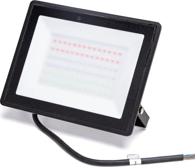 Naświetlacz Aigostar Halogen LED RGB 50W + pilot Reflektor LED RGB w kolorze czarnym 50W