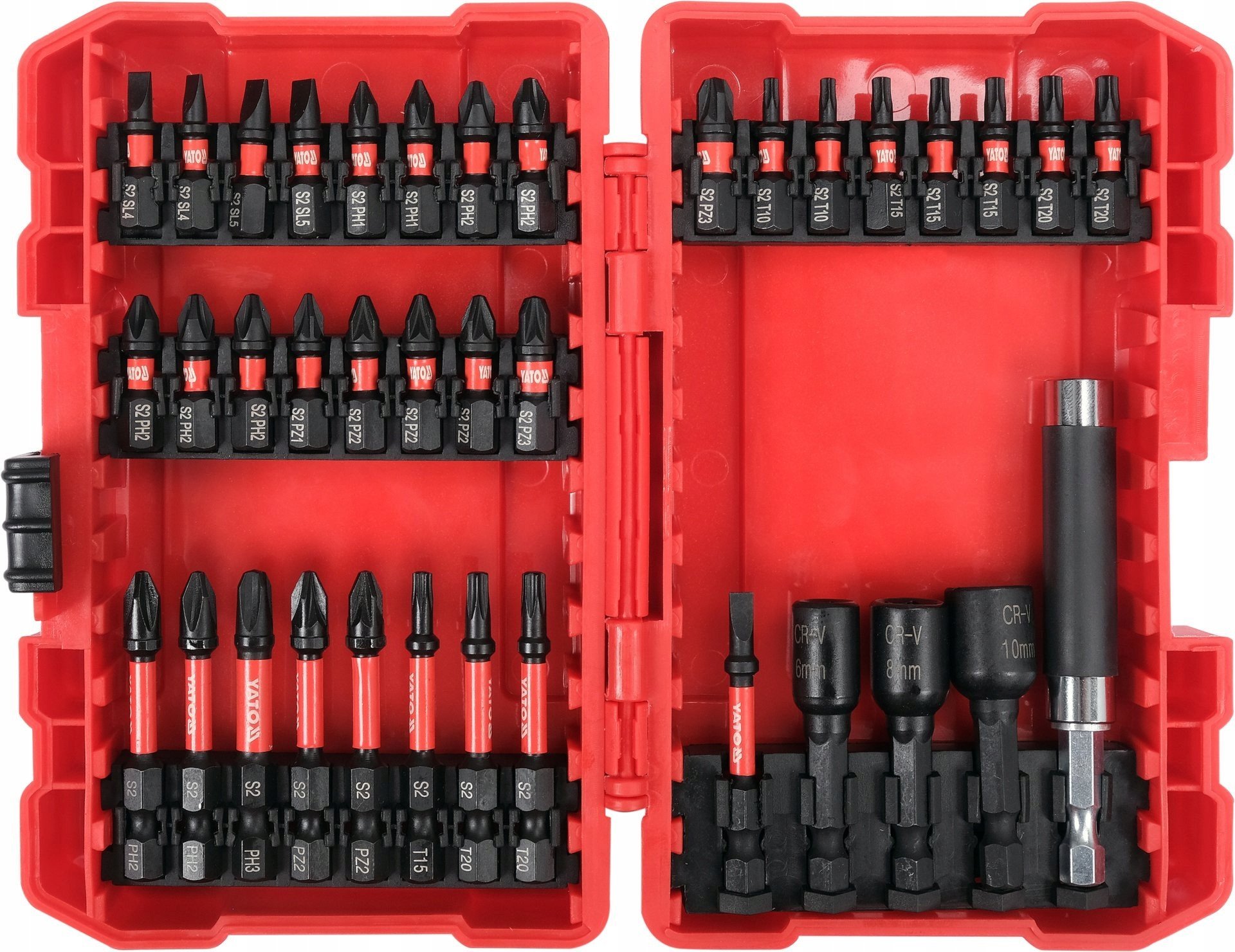 YATO ZESTAW KOŃCÓWEK UDAROWYCH ŚRUBOKRĘTOWYCH 37szt.