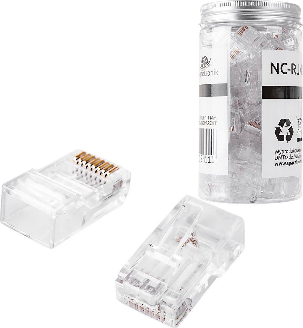 Spacetronik Wtyk RJ45 kat. 6 UTP NC-RJ456UT-11 100szt Spacetronik