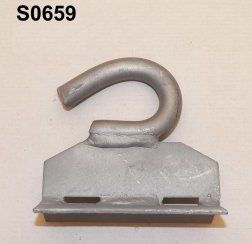 ALPAR Uchwyt słupa wirowanego z hakiem M16 do taśm (S0659)