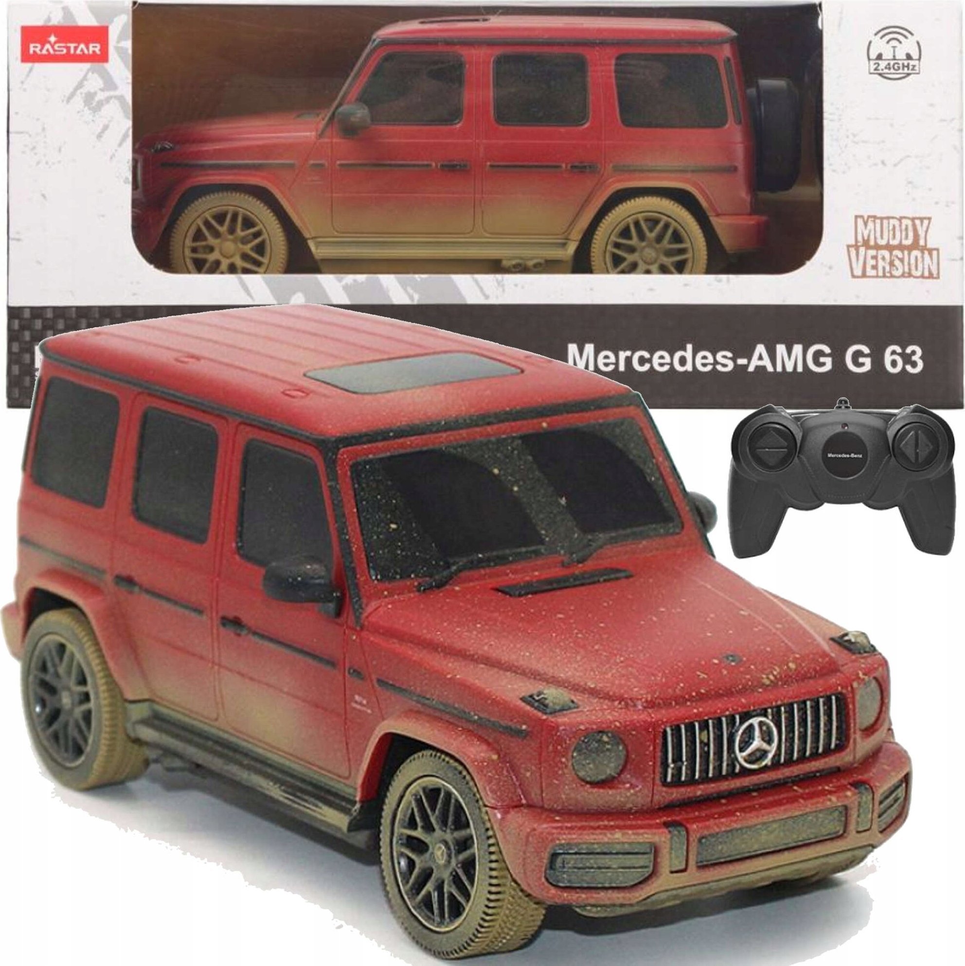 Rastar RC car 1:24 Mercedes-Benz G63 AMG-Muddy version, 95800-4