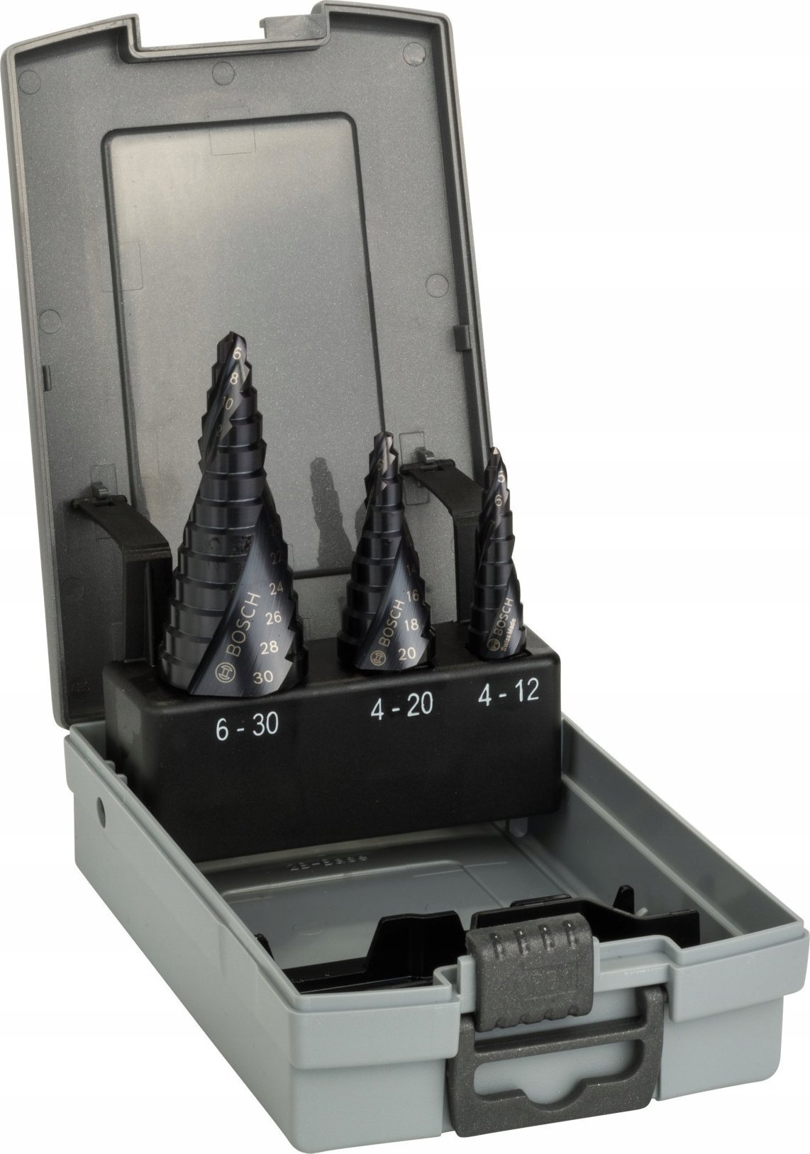 Wiertło Bosch WIERTLA ZESTAW STOPNIOWE FI 4-12; 4-20; 6-30 MM HSS-ALTIN 3PC
