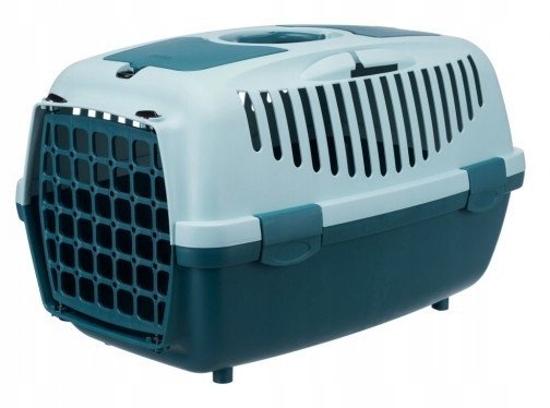 Trixie Capri 2 transport box, XS–S: 37×34×55 cm, light grey/sage