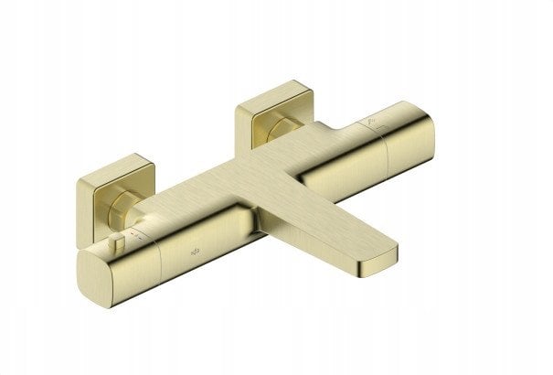 5754-010-31 / KFA / MALAGA / BATERIA WANNOWA, TERMOSTATYCZNA, ŚCIENNA , PVD BRUSHED LIGHT GOLD /