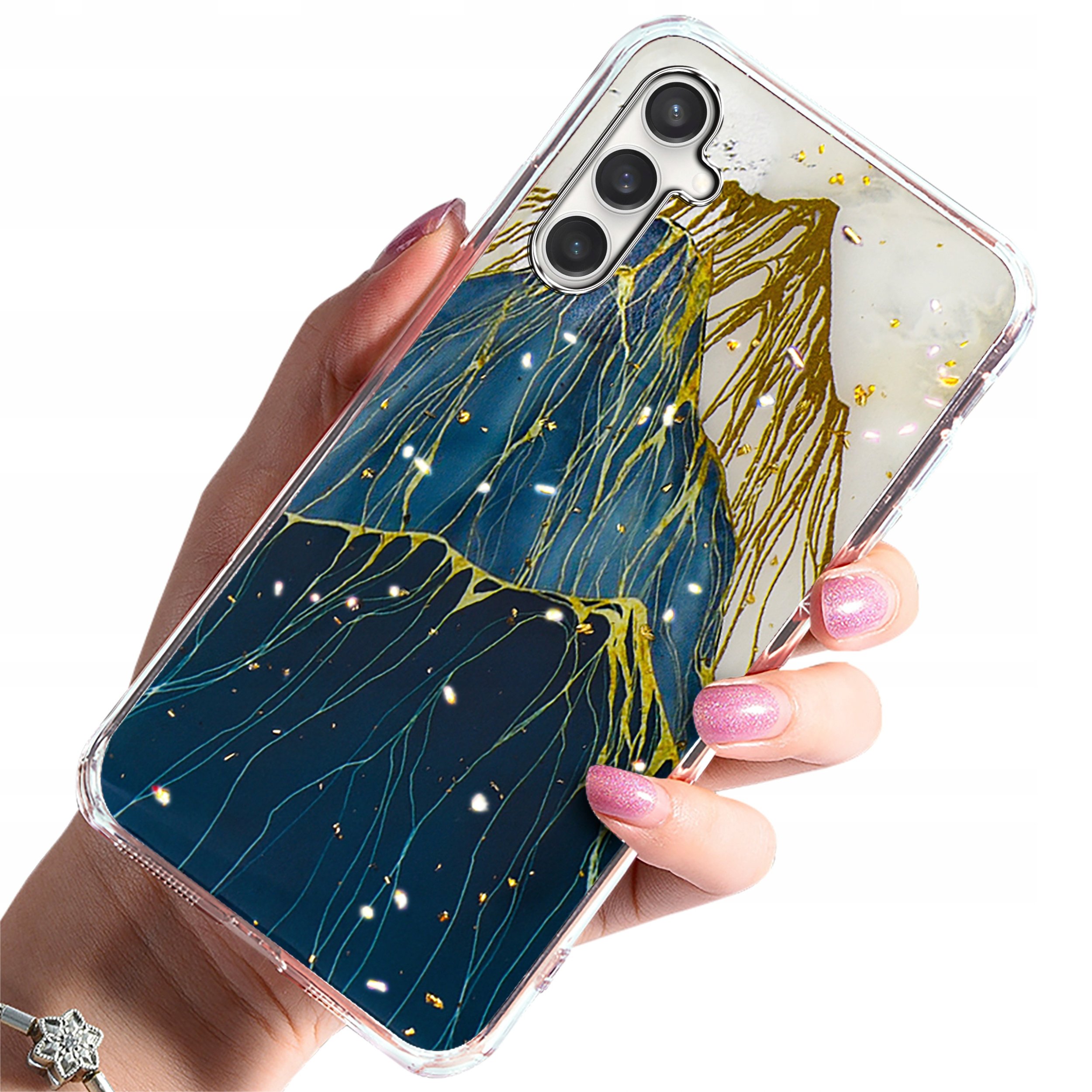 Etui do Samsung Galaxy A15 4G | A15 5G Case Glamour PLECKI + Szkło OCHRONNE