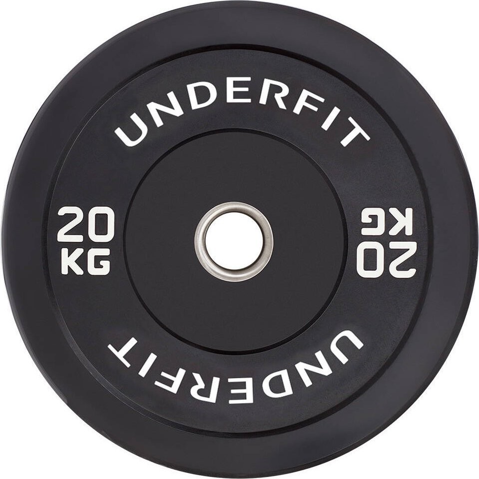 UnderFit Obciążenie olimpijskie bumper Black UNDERFIT 20 kg