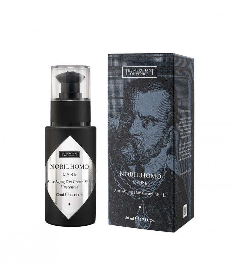 The Merchant Of Venice, Nobil Homo Care, Nourishing, Daily Use, Cream, Face, SPF 15, 50 ml For Men