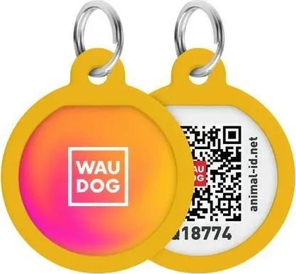 Collar WAUDOG Smart ID Adresówka Dla Psa Pomarańczowa 25mm
