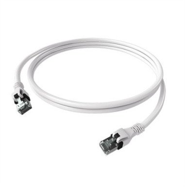 Kabel krosowy EasyLan DualBoot PushPull Cat.6A (klasa EA), S/FTP, RJ45 / RJ45, biały, 10 m