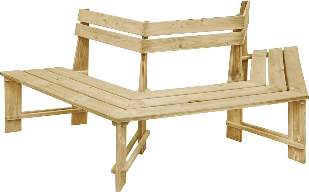 Elior Drewniana ławka pod pień drzewa - Tiffany