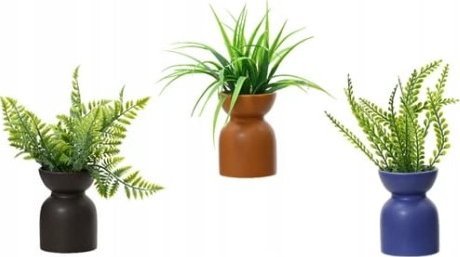 Kaemingk Roślina zielona w doniczce sztuczna ozdobna 1 szt 23x8 cm