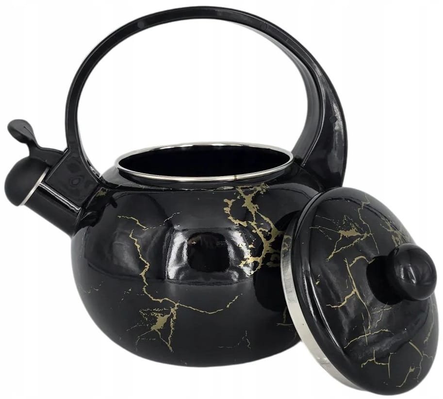 Czajnik emaliowany 2.2L z gwizdkiem. Masterpan MP-2503