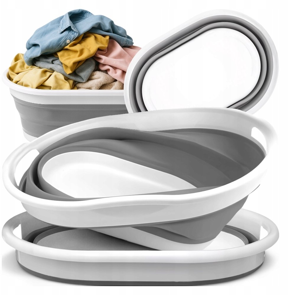 KOSZ NA PRANIE SILIKONOWY WANIENKA 25L KANZA