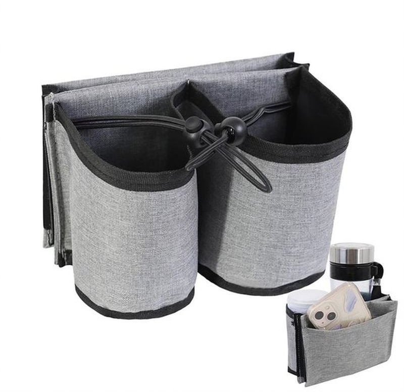 UCHWYT PODRÓŻNY T-PHOX DO BAGAZU NA NAPOJE SZARY