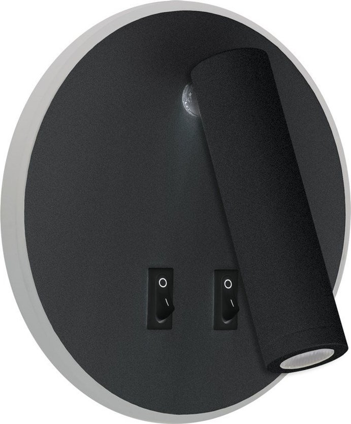 Kinkiet STRUHM Kinkiet ścienny oprawa LED OTELLO LED C 6W+3W BLACK