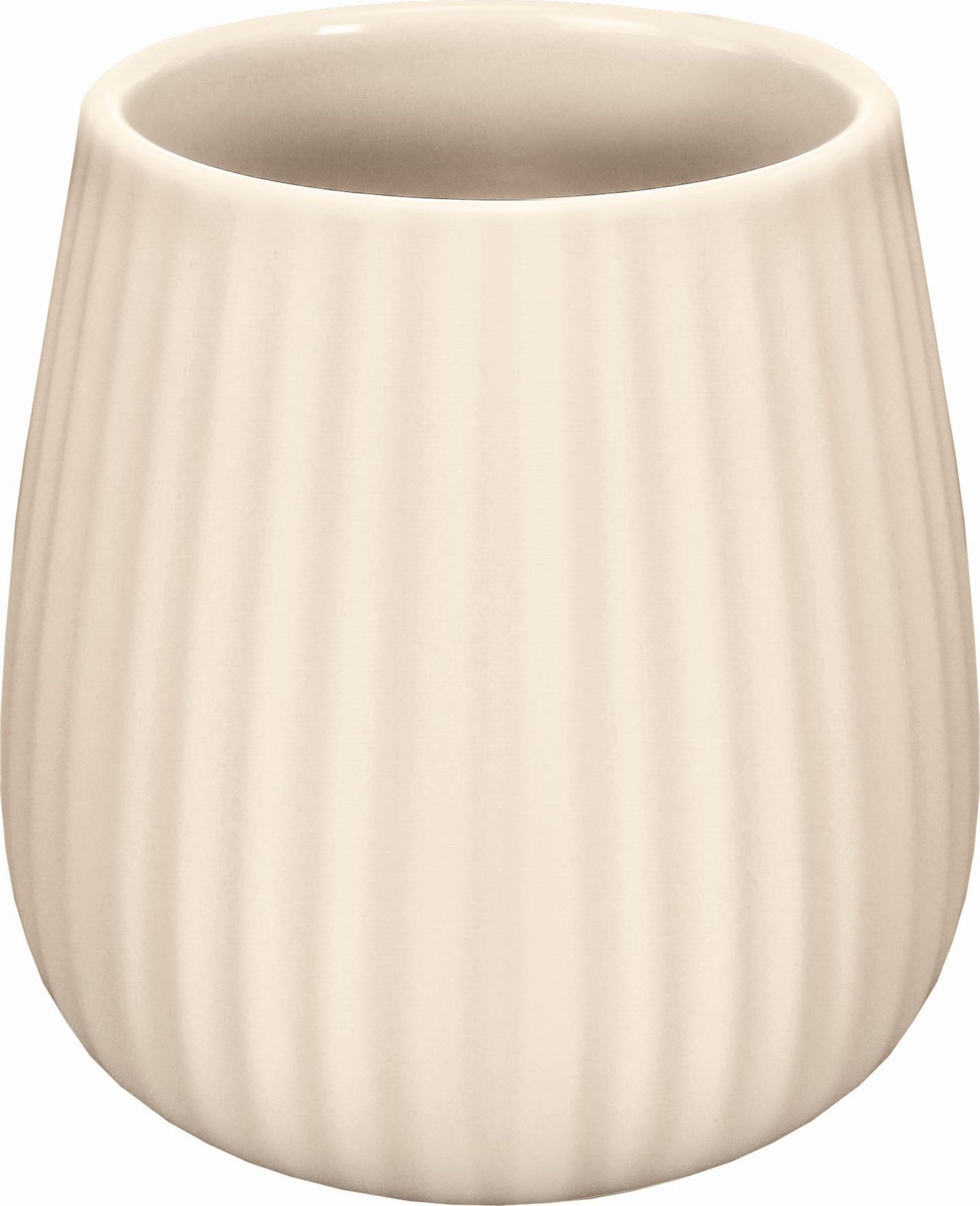 Kleine Wolke Kleine Wolke Groove Kubek łazienkowy naturalny beż