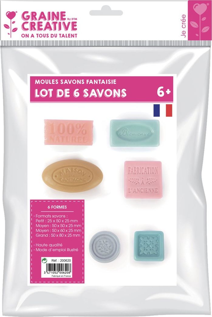 Graine Creative Zestaw 6 mini Foremek do mydła