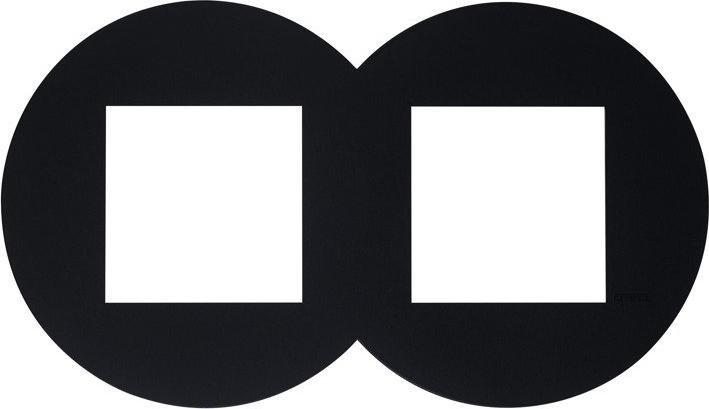 Efapel EFAPEL QUADRO45 RAMKA 2-KROTNA CZARNY 45921 KPM