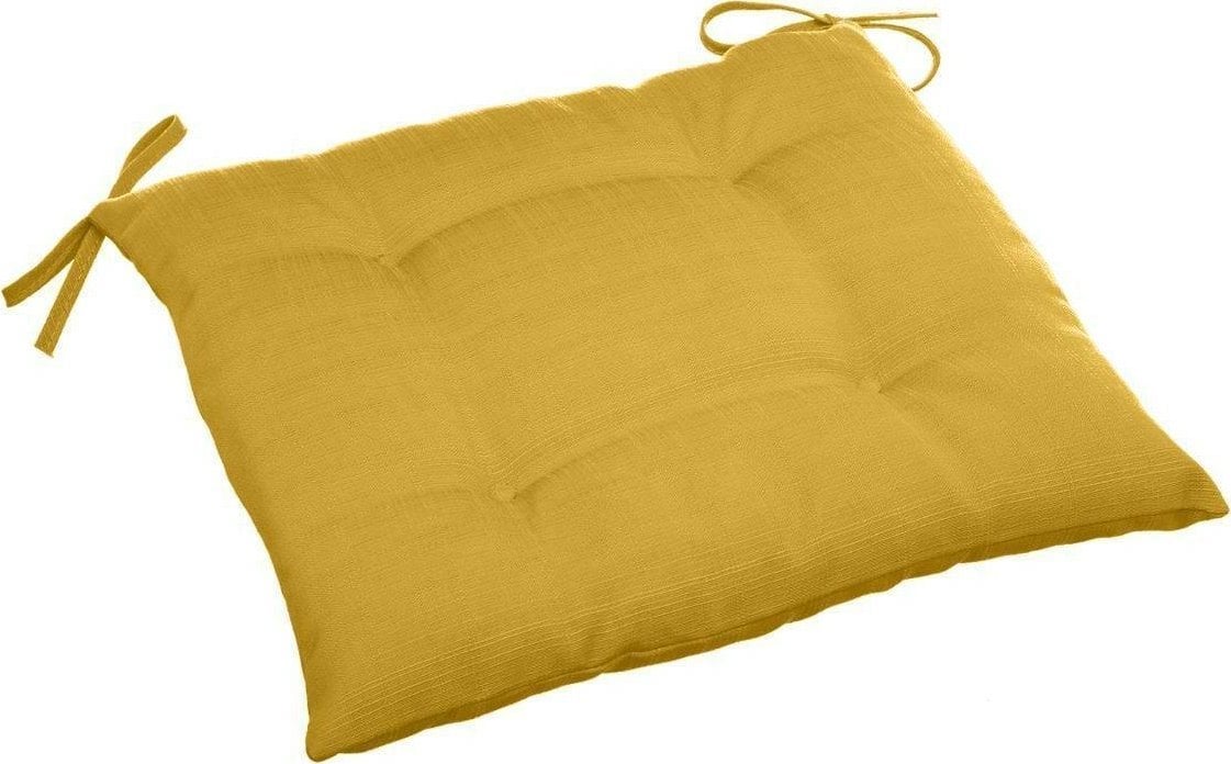 DLGTP Poduszka na krzesło pikowana KORAI, 40 x 40 cm, musztardowa