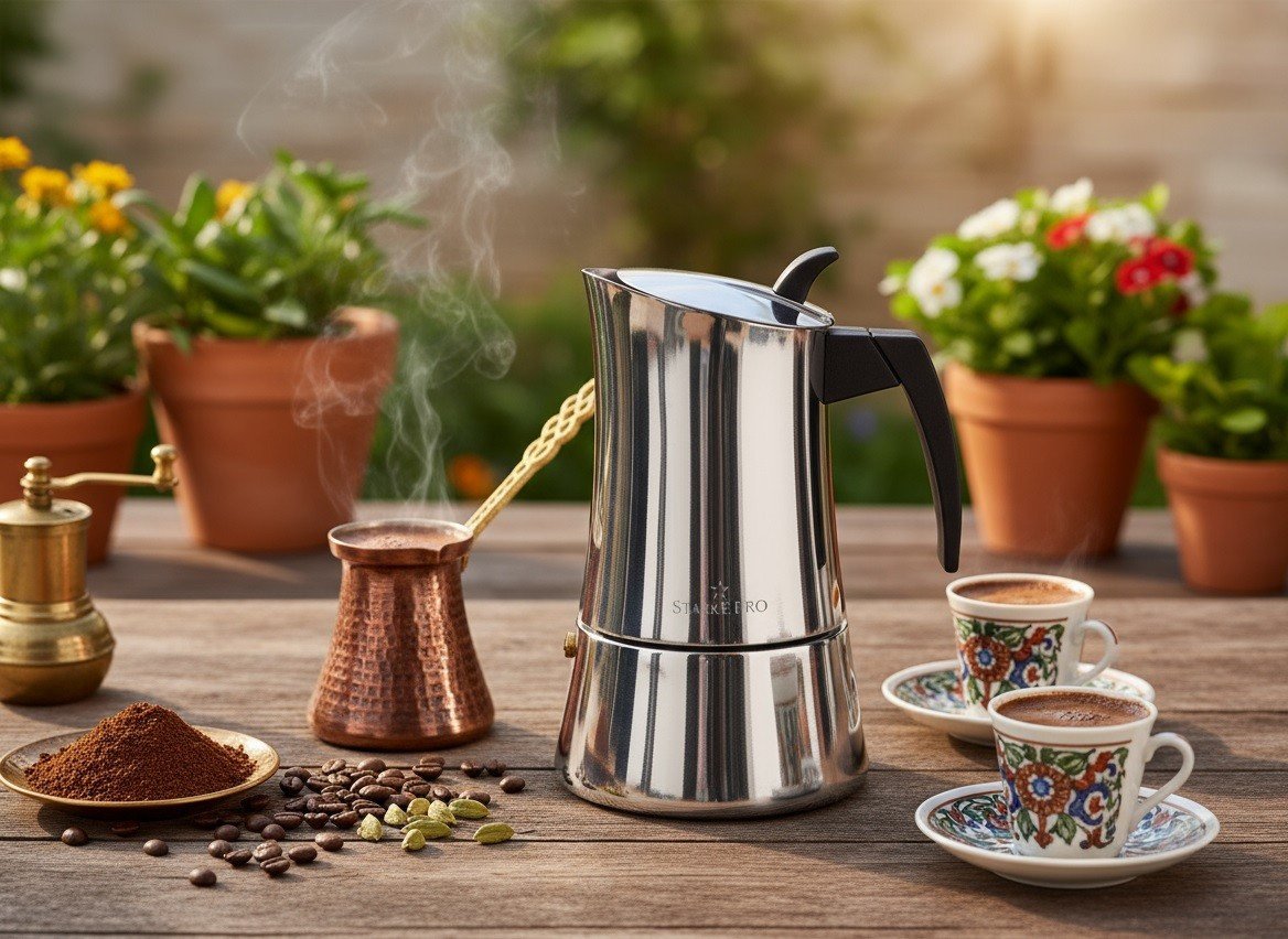 Kawiarka nierdzewna 540 ml Robusta na indukcję