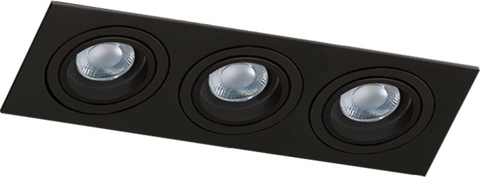 Azzardo Oprawa podtynkowa kostka czarna AZzardo CARO 3S AZ2440