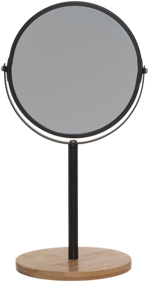 Lusterko kosmetyczne na bambusowej podstawie, wys. 34 cm