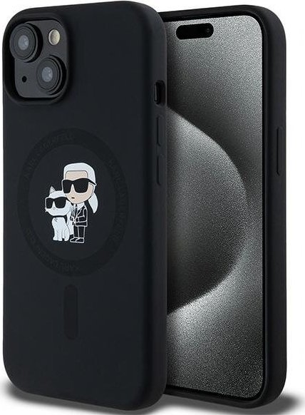 Karl Lagerfeld Karl Lagerfeld KLHMP15MSCMKCRHK iPhone 15 Plus / 14 Plus 6.7" czarny/black hardcase Silicone Karl & Choupette MagSafe