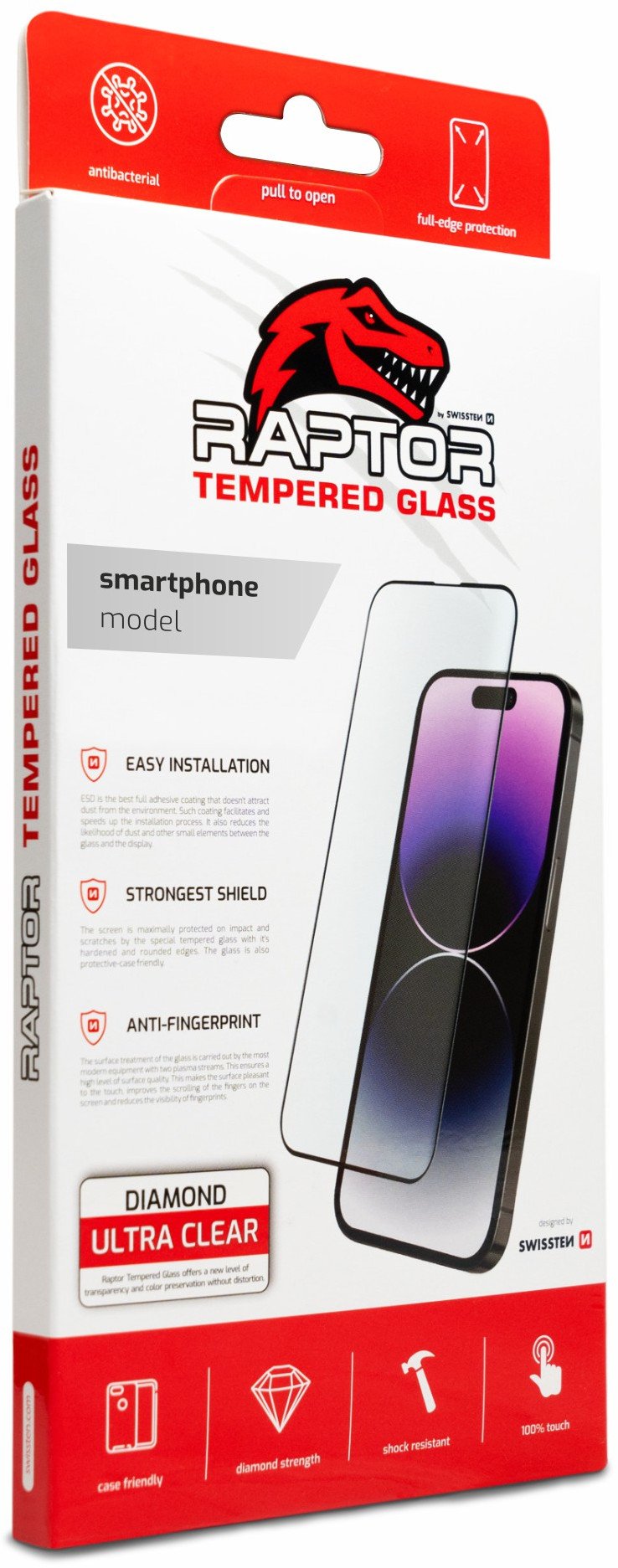 Swissten Raptor Diamond Ultra Clear Full Face Tempered Glass for Xiaomi 13T