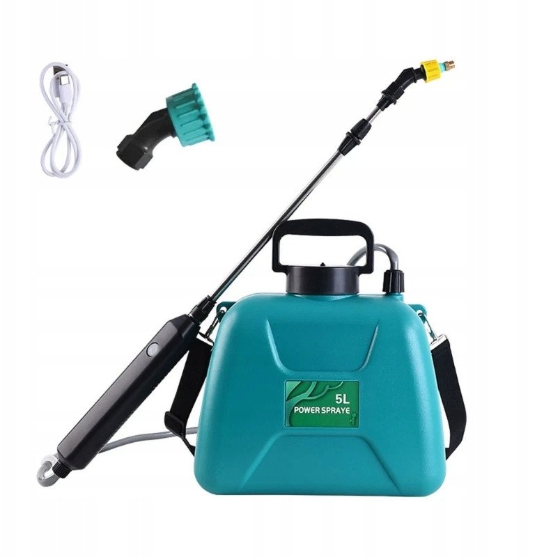 OPRYSKIWACZ 5L Akumulatorowy ELEKTRYCZNY Automat OGRODOWY PLECAKOWY USB