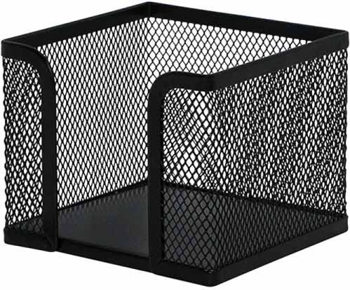 Q-Connect POJEMNIK NA KARTECZKI Q-CONNECT OFFICE SET, METALOWY, CZARNY KF00878