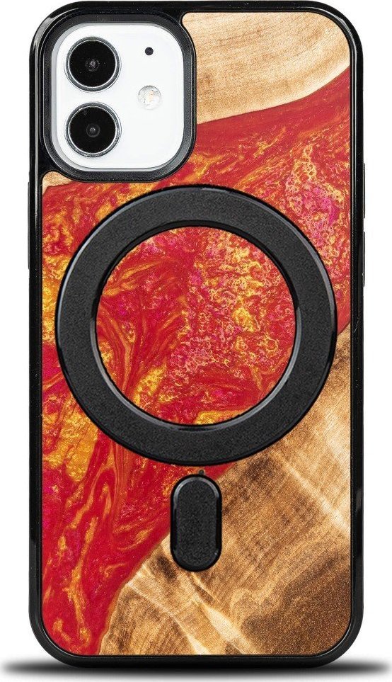 BeWood Etui Bewood Unique na iPhone 12 Mini - Neons - Paris z MagSafe