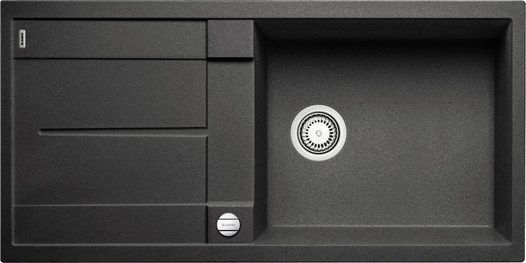 Zlewozmywak Blanco Metra XL 6 S Silgranit antracyt z korkiem automatycznym (515286)