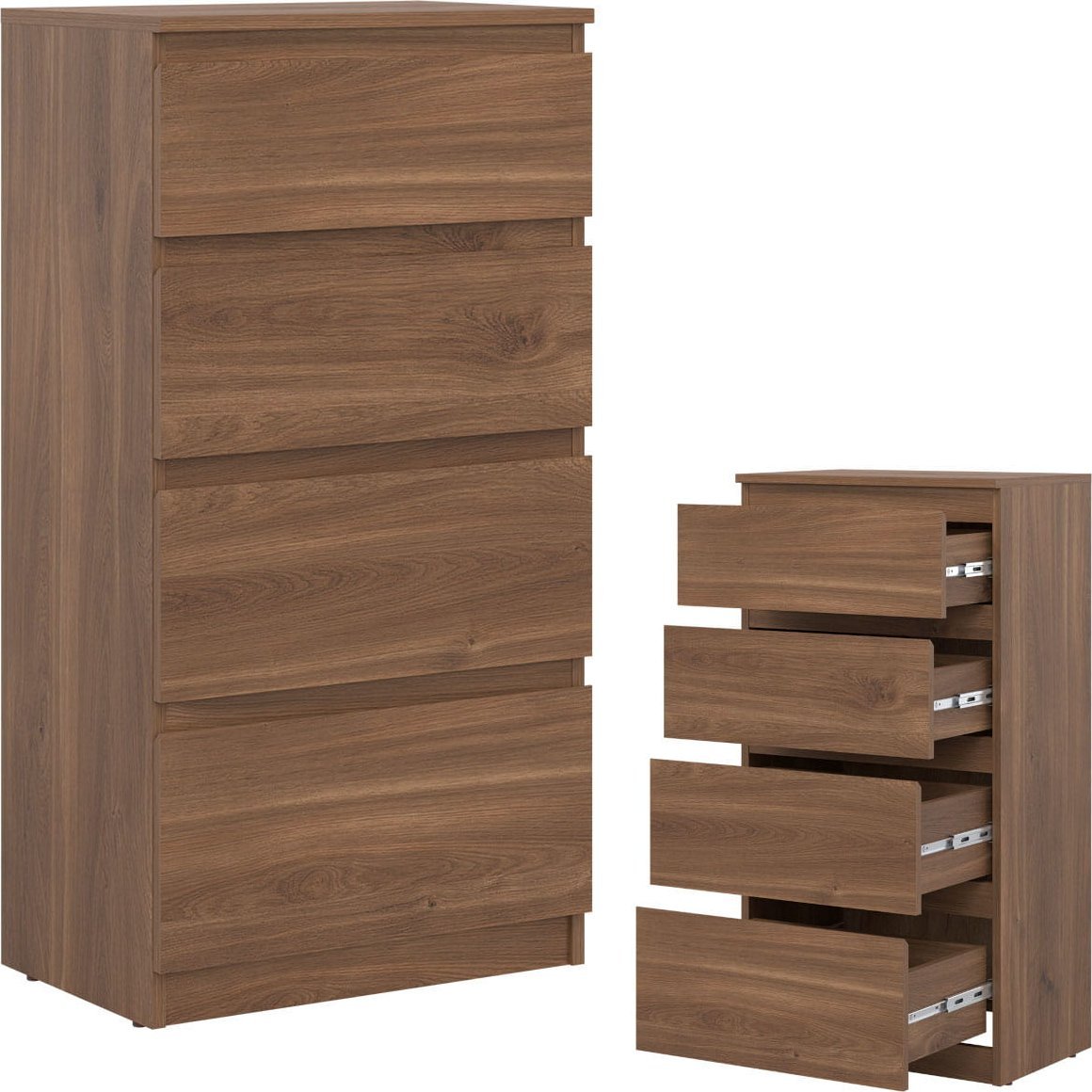 BogFran Komoda wąska z szufladami dąb Castello REMI RM04