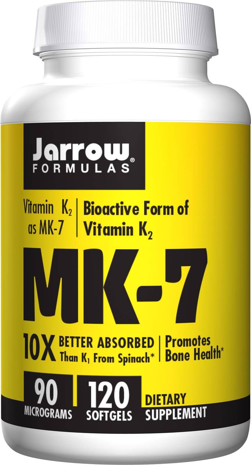 JARROW FORMULAS Jarrow Formulas - Witamina K2 MK-7, 90 mcg, 120 kapsułek miękkich