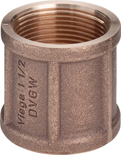 Viega muffe 112" rødgods