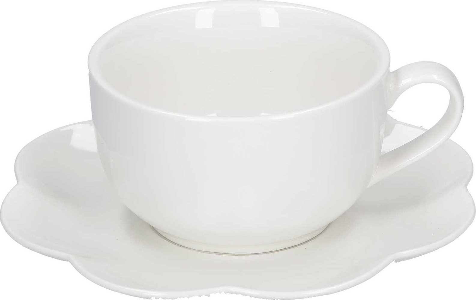La Porcellana Bianca La Porcellana Bianca Villadeifiori Zestaw 4 filiżanek ze spodkiem 450 ml