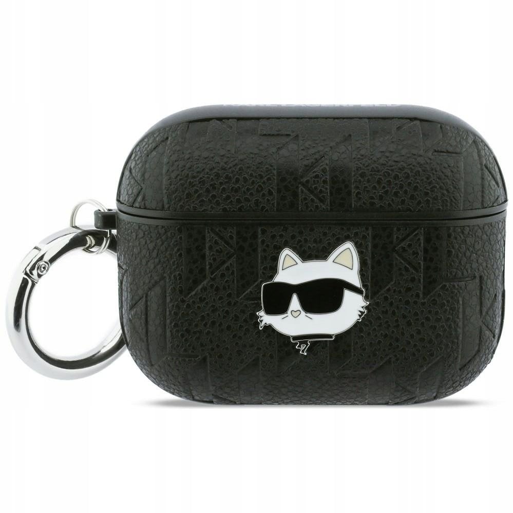 Etui Karl Lagerfeld Monogram Choupette Head do Apple AirPods Pro 3 czarny