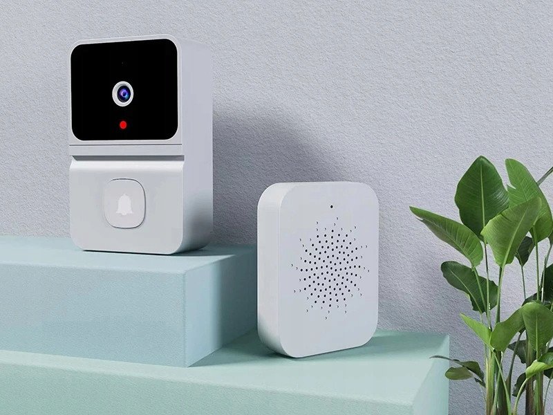 DZWONEK do DRZWI z Kamerą PODGLĄD Wizjer DOMOFON WIFI APLIKACJA iOS Android
