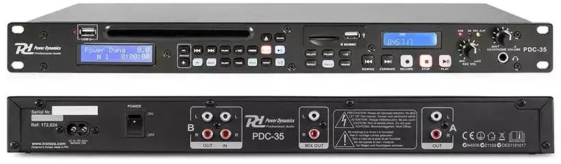 Odtwarzacz cyfrowy CD USB SD PDC-35 PD one size