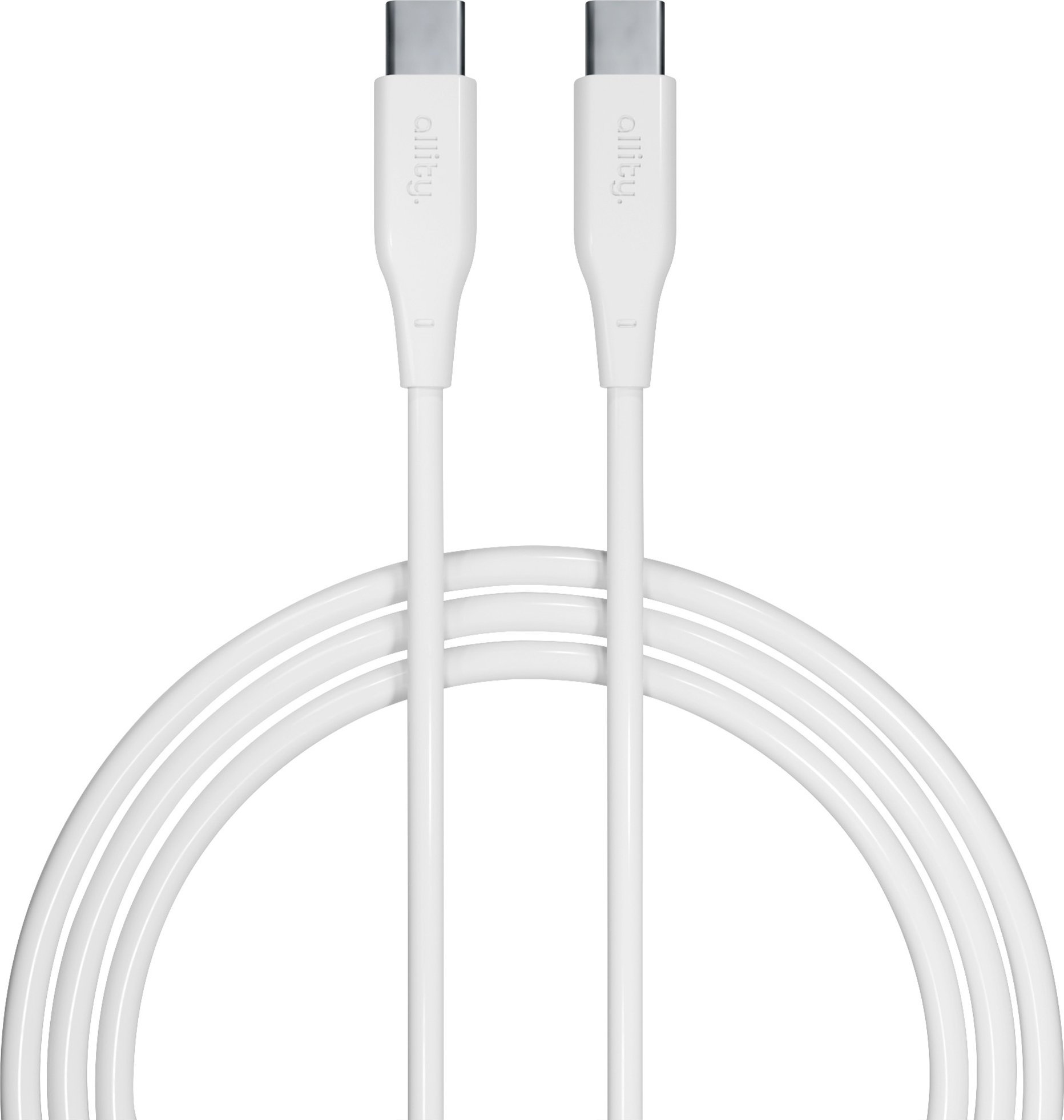 Kabel USB Allity Allity kabel AUC-02 USB-C - USB-C 1,0 m 60W biały