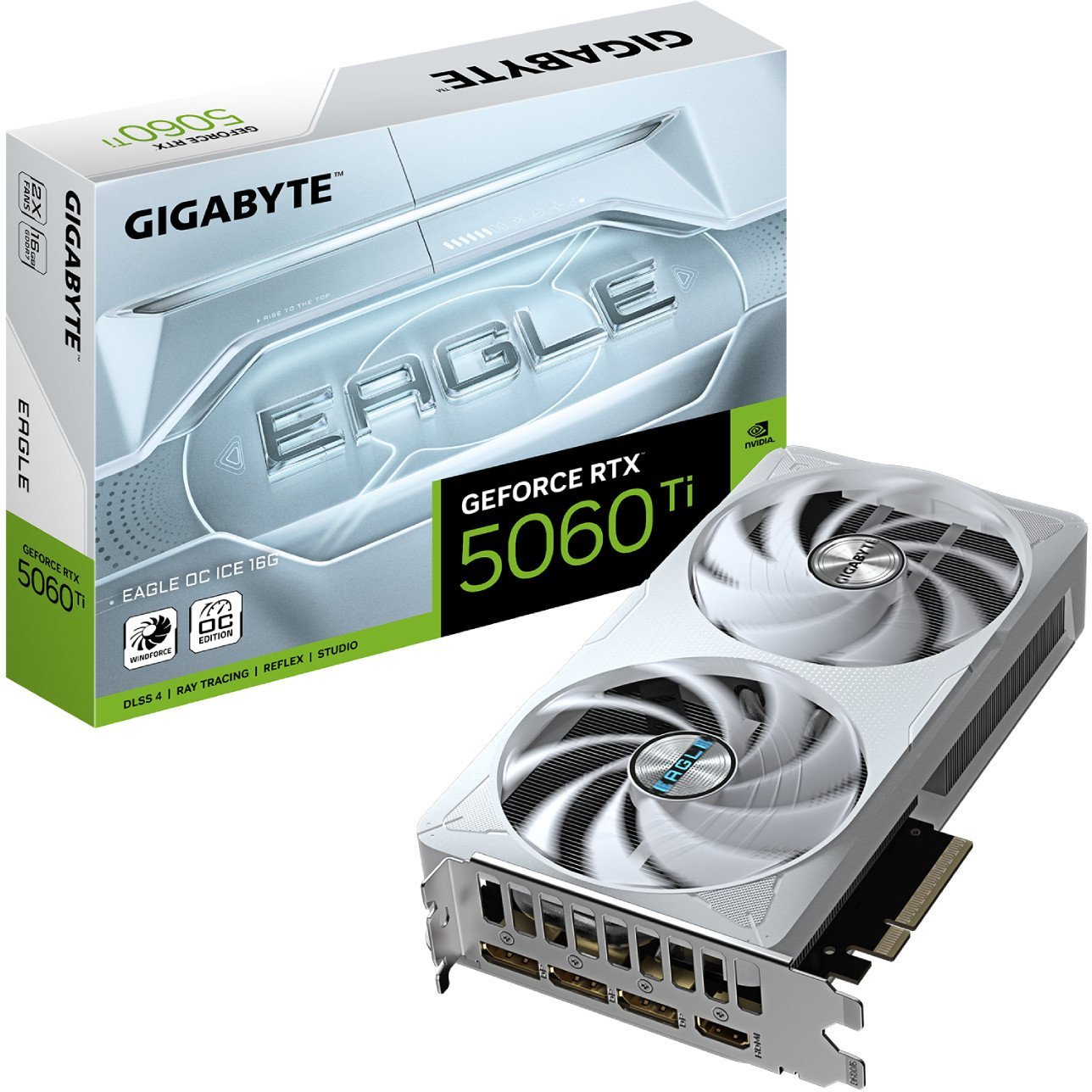 Karta graficzna Gigabyte GeForce RTX 5060 Ti Eagle OC ICE 16GB GDDR7 DLSS4 (GV-N506TEAGLEOC ICE-16GD)